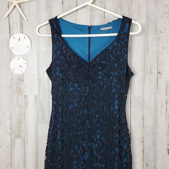 Orsay Lace Overlay Sleeveless Dress Black Size 4 - Picture 12 of 12